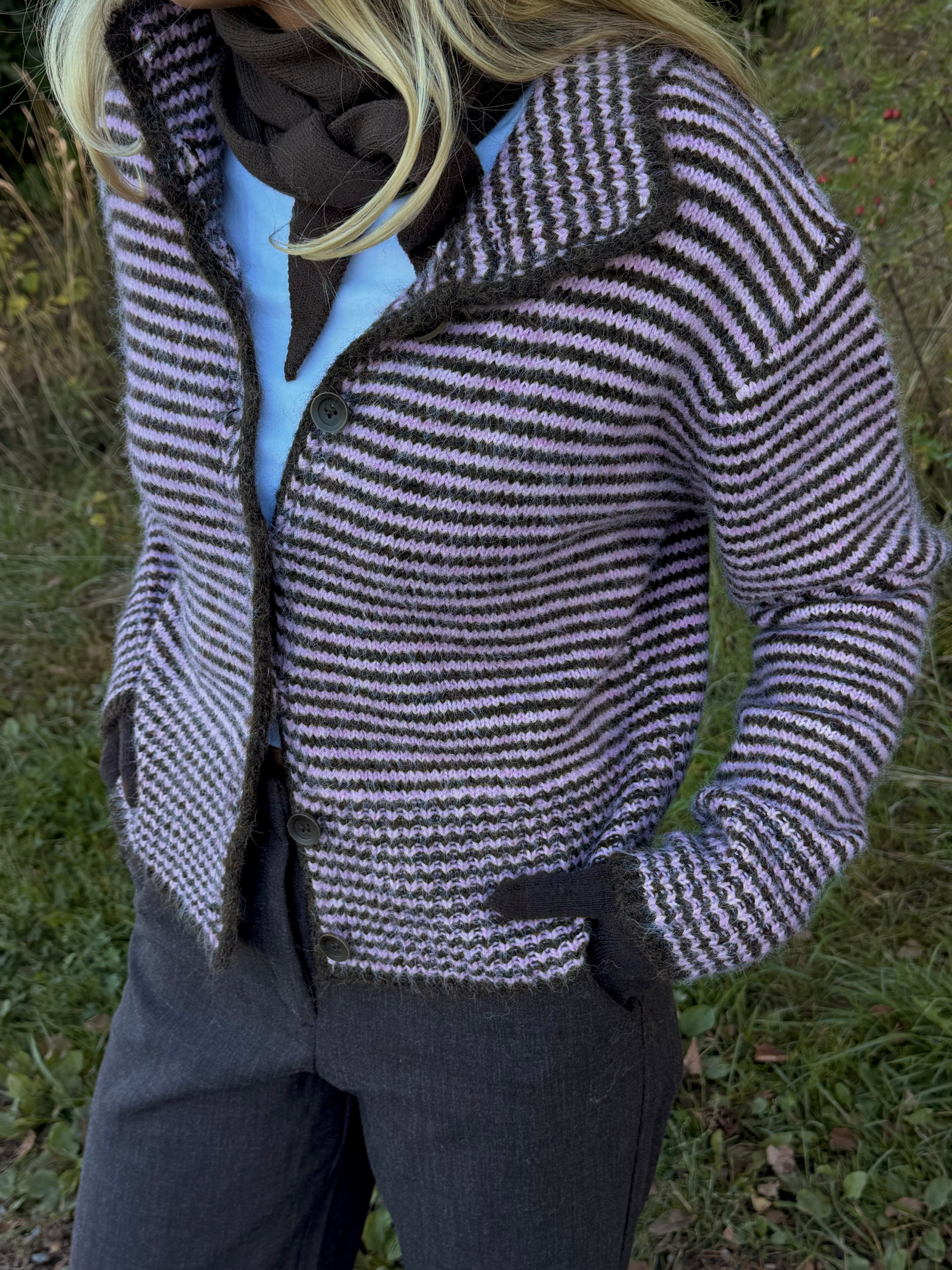 PCVENA CARDIGAN - Roseate Spoonbill